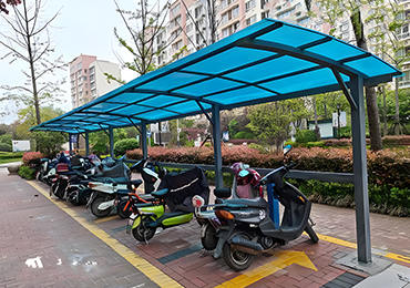 電瓶車停車棚最新圖片